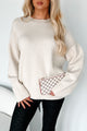 Reed Oversized Crewneck Sweater (Cream)