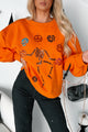 Dancing Critters Sequin Halloween Crewneck (Pumpkin) - NanaMacs