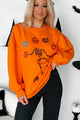 Dancing Critters Sequin Halloween Crewneck (Pumpkin) - NanaMacs