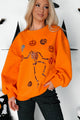 Dancing Critters Sequin Halloween Crewneck (Pumpkin) - NanaMacs