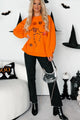 Dancing Critters Sequin Halloween Crewneck (Pumpkin) - NanaMacs