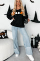 Spook-tacular Friends "Spooky" Patch Sweatshirt (Black) - NanaMacs