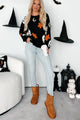 Mythical Nights Halloween Print Sweater (Black) - NanaMacs