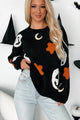 Mythical Nights Halloween Print Sweater (Black) - NanaMacs