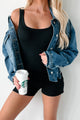 Everywhere I Go Distressed Denim Jacket (Medium Denim) - NanaMacs