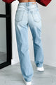 Monty High Rise Distressed Cello Dad Jeans (Light Denim) - NanaMacs