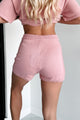 Needing Comfort High Rise Knit Shorts (Blush) - NanaMacs