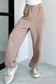 Comfort Is Luxury Oversized Jogger Sweatpants (Mocha) - NanaMacs