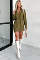 New Career Paths Blazer Romper (Olive) - NanaMacs