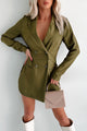 New Career Paths Blazer Romper (Olive) - NanaMacs