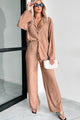 Interesting Scenarios Textured Wide Leg Pants (Coco) - NanaMacs