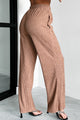 Interesting Scenarios Textured Wide Leg Pants (Coco) - NanaMacs