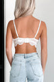 Enticing Thoughts Lace Bustier Bralette Top (Off White) - NanaMacs