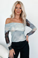 The Beauty Of Existence Asymmetric Mesh Top (Grey/Black) - NanaMacs