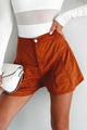 Wide Open Spaces Faux Suede Shorts (Rust) - NanaMacs