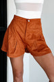 Wide Open Spaces Faux Suede Shorts (Rust) - NanaMacs