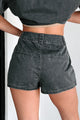 Total Nonsense Pleated Denim Skort (Washed Grey) - NanaMacs