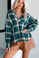 Blanchard Oversized Plaid Pullover Shirt (Green) - NanaMacs