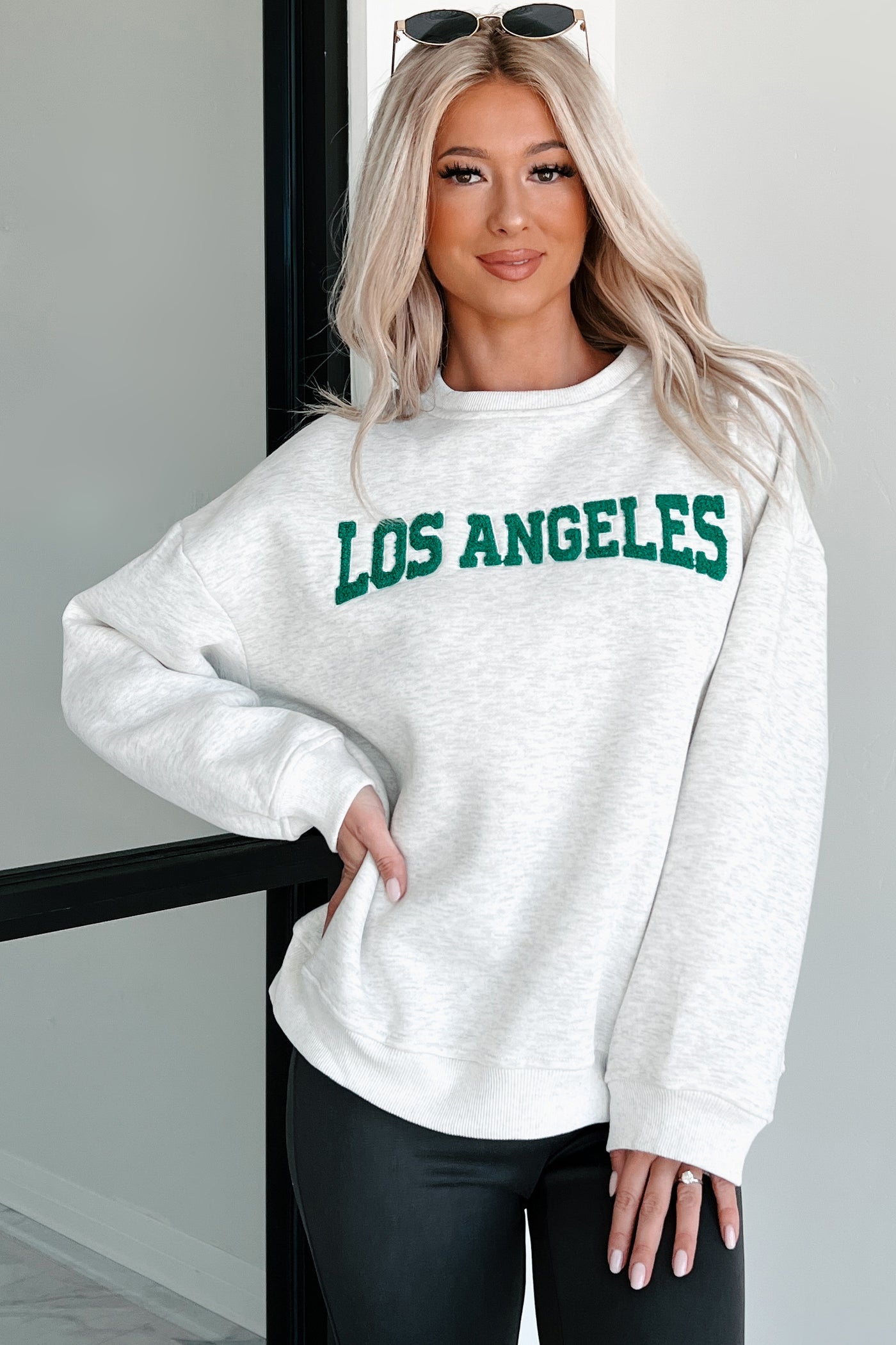 Seeking Hollywood "Los Angeles" Sweatshirt (Heather Grey) - NanaMacs