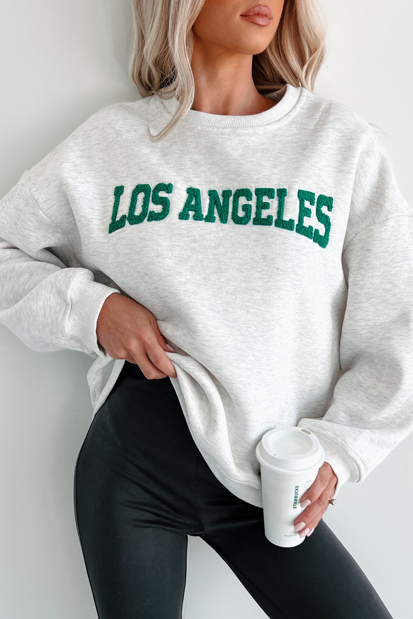 Seeking Hollywood "Los Angeles" Sweatshirt (Heather Grey) - NanaMacs