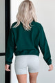 Call My Bluff Lightweight Pullover Top (Dark Green) - NanaMacs