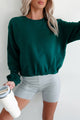 Call My Bluff Lightweight Pullover Top (Dark Green) - NanaMacs