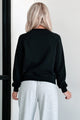 At Home Vibes Raglan Sleeve Pocket Sweatshirt (Black) - NanaMacs