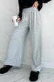 Chasing Relaxation Wide Leg Lounge Pants (Heather Grey) - NanaMacs