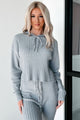 Drowsy Darling Sweater Knit Two-Piece Set (Heather Grey) - NanaMacs