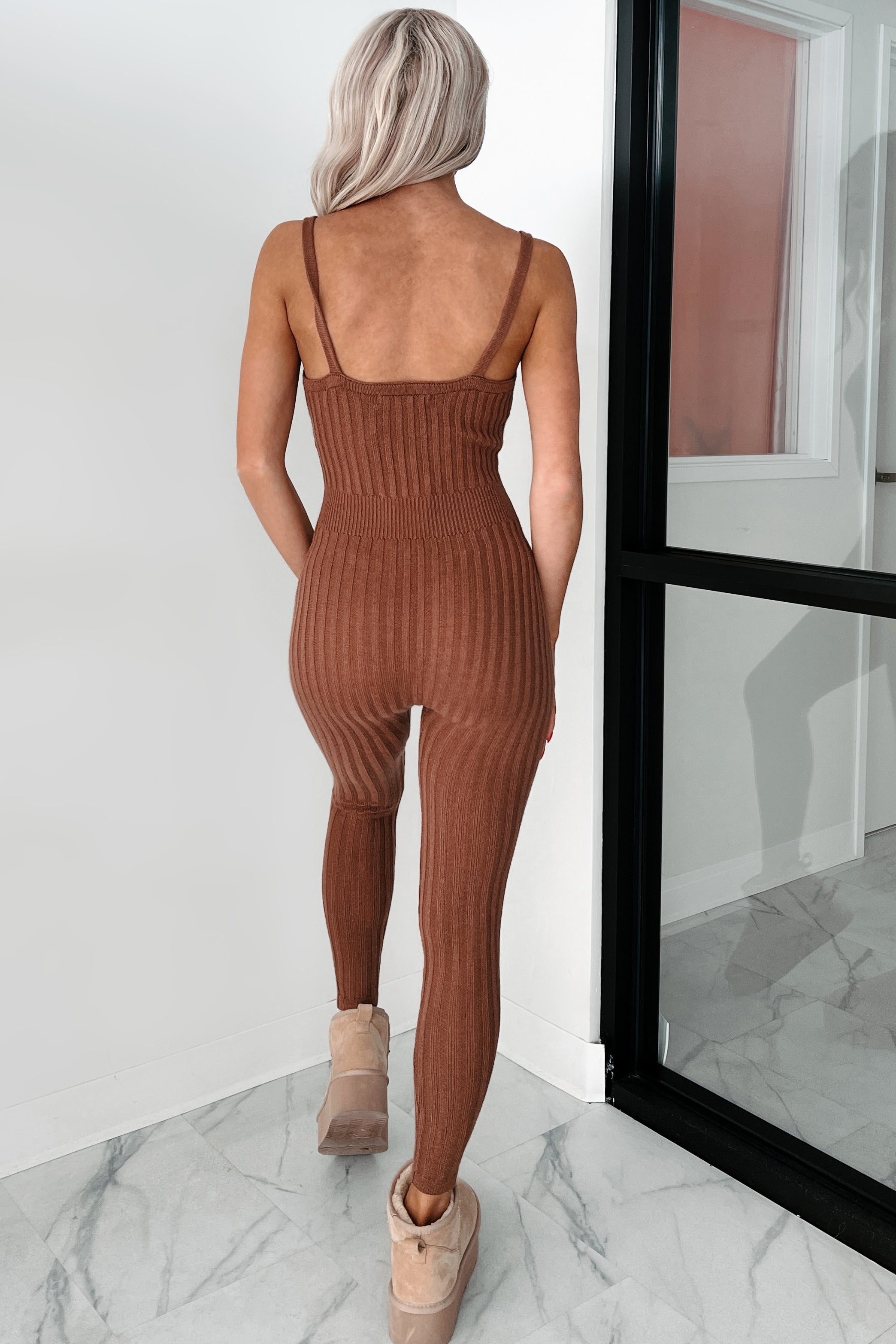 Better By The Minute Sweater Knit Catsuit (Mocha) · NanaMacs