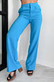 Pressure's On Straight Leg Dress Pants (Azure Blue) - NanaMacs