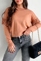 Wyoming Winters Fringe Sweater (Camel) - NanaMacs