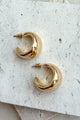 House Of Shine Chunky Hoop Earring (Gold) - NanaMacs