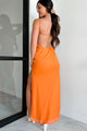 Sun Kissed Moment Mesh Maxi Dress (Orange) - NanaMacs