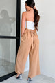 Casual Conversations Suspender Jumpsuit (Camel) - NanaMacs