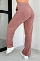 Hey Cutie Fleece Sweatpants (Wood Rose) - NanaMacs