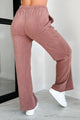 Hey Cutie Fleece Sweatpants (Wood Rose) - NanaMacs