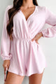 Covey Long Sleeve Romper (Light Pink) - NanaMacs