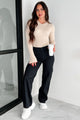 Janae High Rise Eunina Cargo Pants (Washed Black)