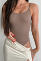 Embry Seamless Tank Bodysuit (Brown) - NanaMacs