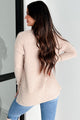 Chiara Ribbed Back V-Neck Sweater (Oatmeal) - NanaMacs