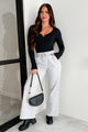 No Complaints Here Wide Leg Sweatpants (Heather Grey) - NanaMacs