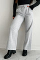 No Complaints Here Wide Leg Sweatpants (Heather Grey) - NanaMacs