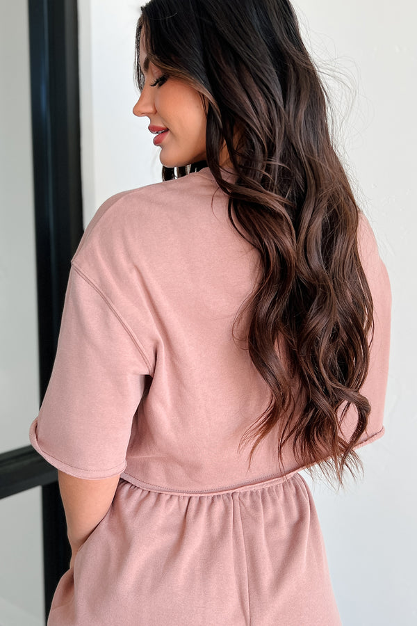 In My Feels Short Sleeve Top (Mocha) - NanaMacs