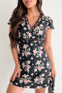 endless rose long-sleeve twofer vest mini dress Endless Rose Long-Sleeve Twofer Bubble Mini Dress