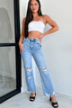 Redeemed High Rise Distressed 90's Flare Vervet Jeans (Medium) - NanaMacs