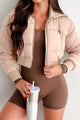 Jobelle Crop Puffer Jacket (Khaki) - NanaMacs