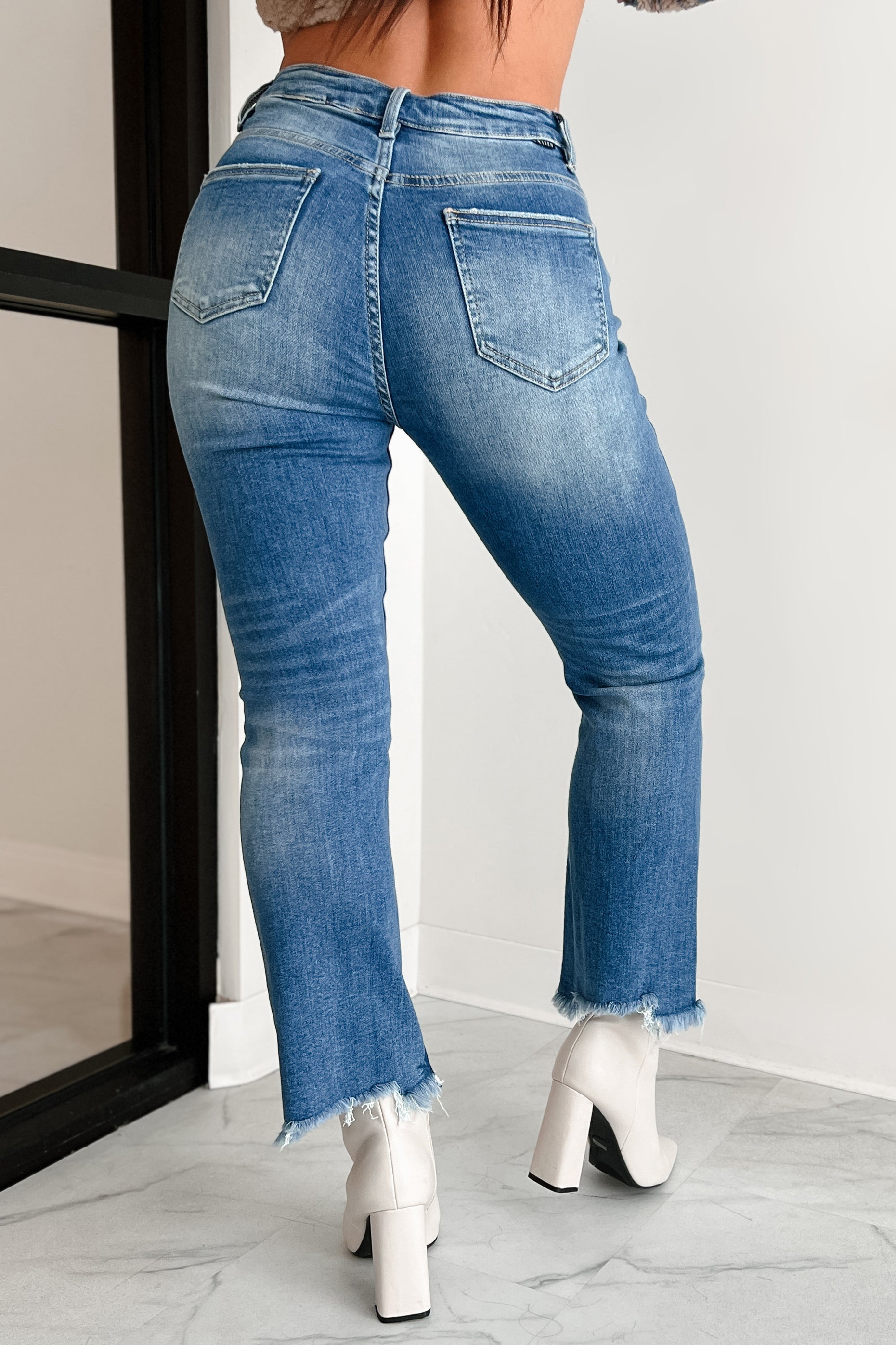 Karina High Rise Crop Flare Risen Jeans (Medium) - NanaMacs