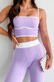 Elevate Your Game Ribbed Athleisure Set (Lavender) - NanaMacs