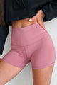 Determined To Win Buttery Soft Biker Shorts (Dusty Rose) - NanaMacs